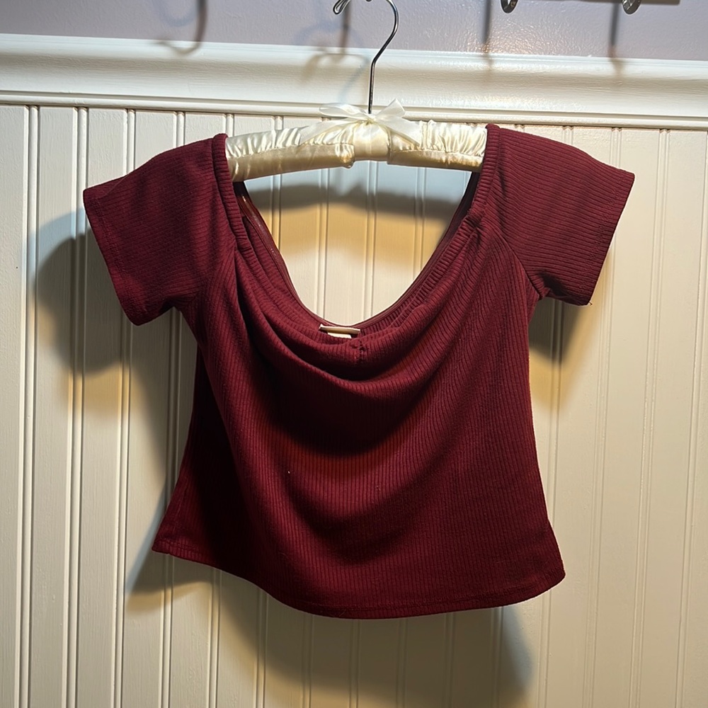 Off the Shoulder Womens Crop top